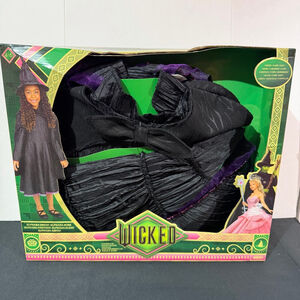 Universal's Wicked Deluxe Elphaba Black Dress Hat SZ 4-6 costume Halloween New